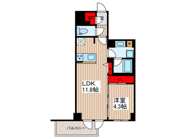 RELUXIA墨田東向島の物件間取画像